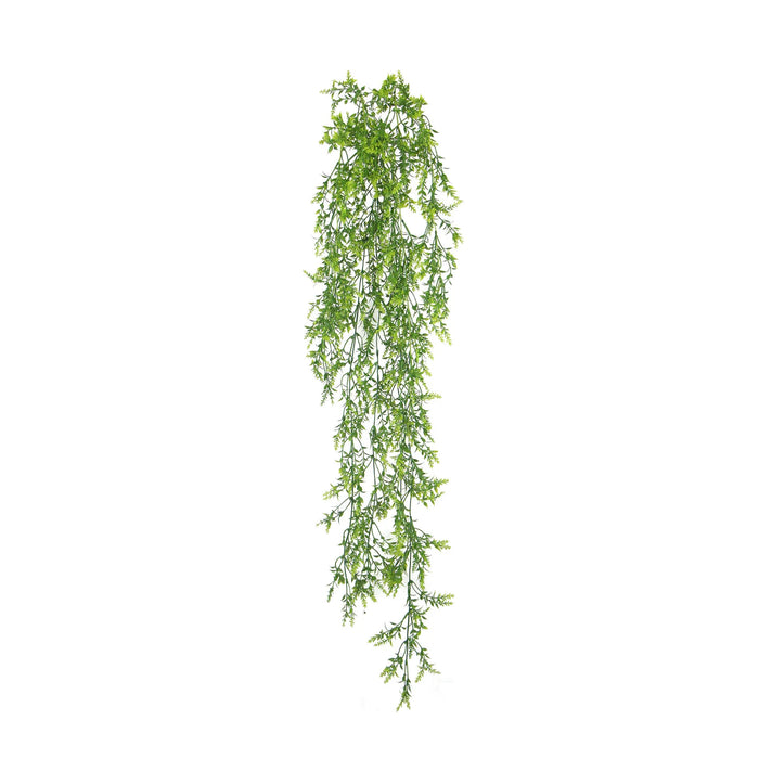 Dense Two-Tone Hanging Evergreen Plant - UV Resistant 130cm Set of 2