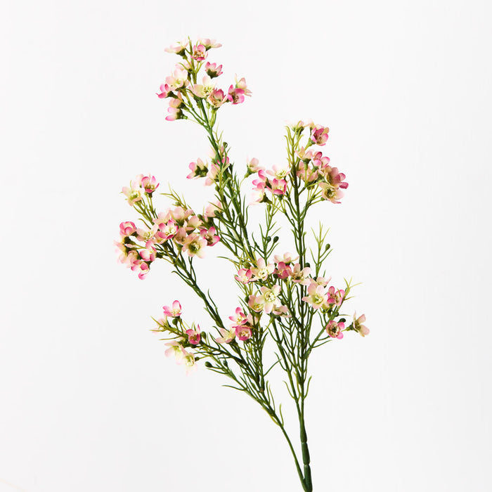 Wax Flower Spray Pink Mauve 66cm Set of 12