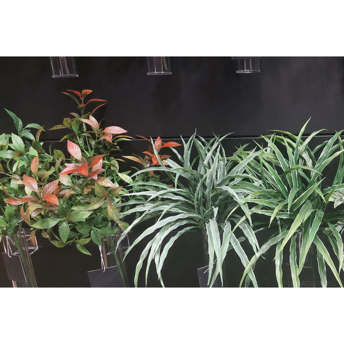 Ruscus Bush Red Green 43cm Set of 12
