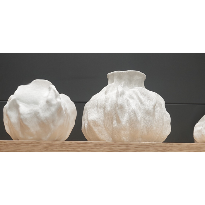 Reef White Vase 21cm - Set of 2