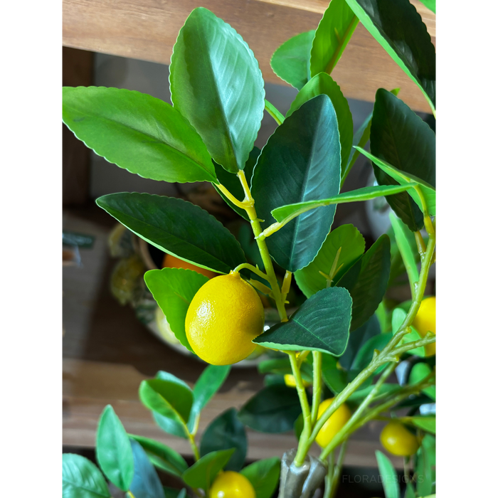 Lemon Tree 5 Fruits Yellow 70cm Pack of 2