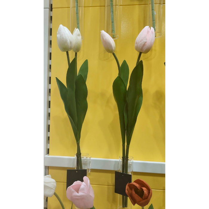 Tulip Bud & Bloom Light Pink 49cm 2 Pieces - Pack of 12
