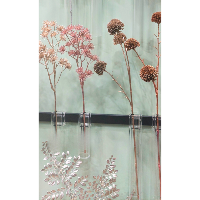 Aralia Metallic Spray Rose Gold 45cm - Pack of 12