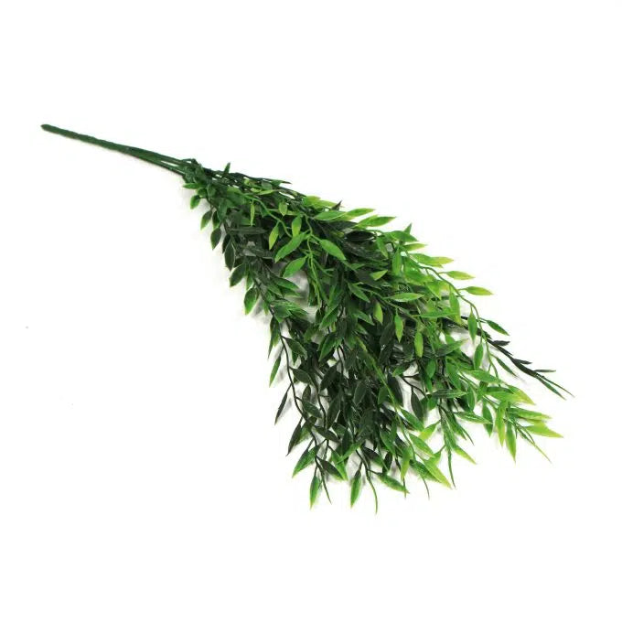 Artificial Bamboo Leaf Stem UV Resistant 30cm Set of 3