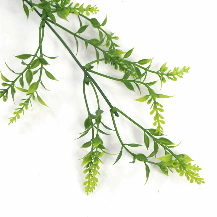 Dense Two-Tone Hanging Evergreen Plant - UV Resistant 130cm Set of 2