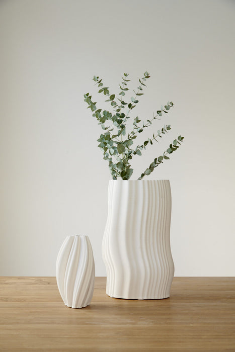 Mia White Vase 30cm