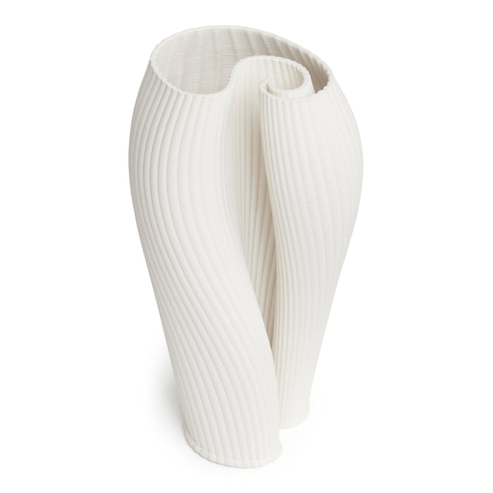 Ruby White Vase 33cm