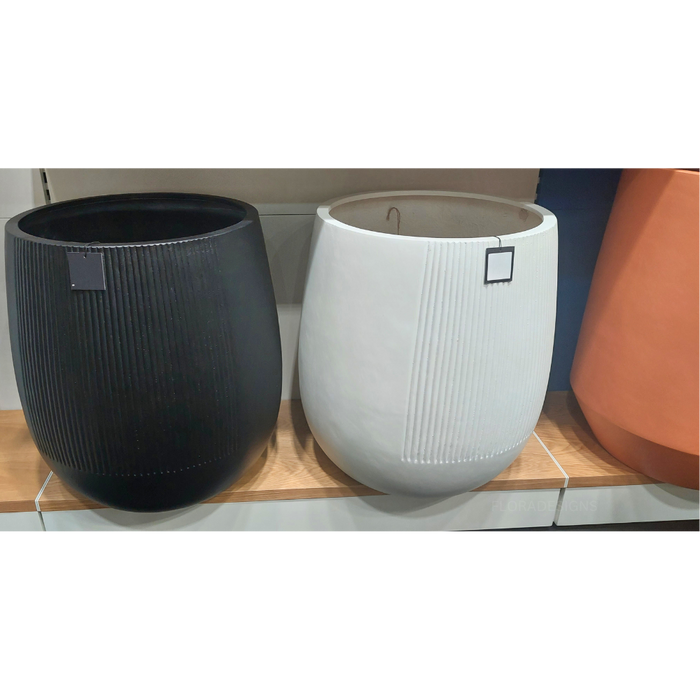 Dune Jethro Black Pot 60cm - Set of Two