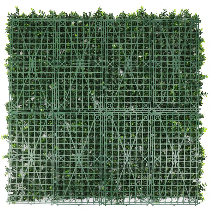 Luxury Flowering Artificial Buxus Hedge Panel UV Resistant 100cm x 100cm