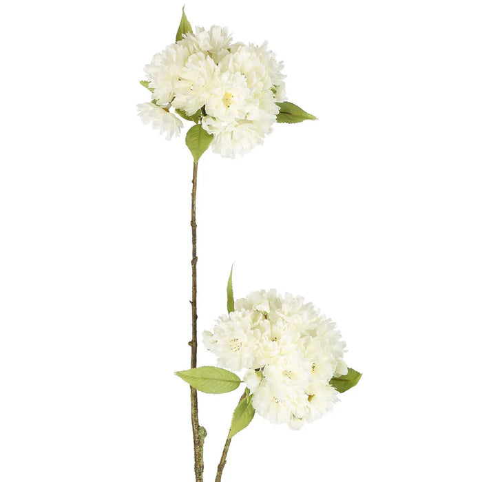 Cherry Blossom Spray 72cm White Pack of 12