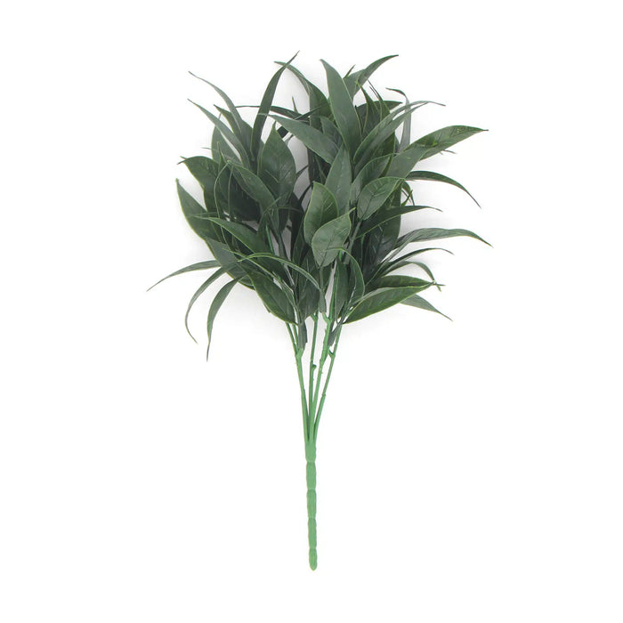 Dark Green Tipped Willow Oak Stem UV Resistant 30cm Set of 2