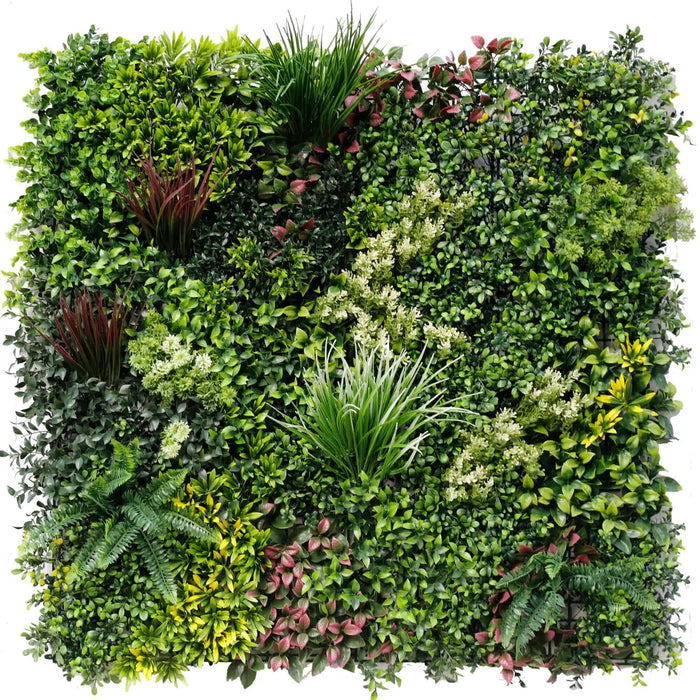 Luxury Evergreen Rainforest Recycled Vertical Garden Green Wall UV Resistant 100cm x 100cm