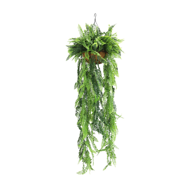Fern Basket Hanging Basket UV Resistant 125cm Green