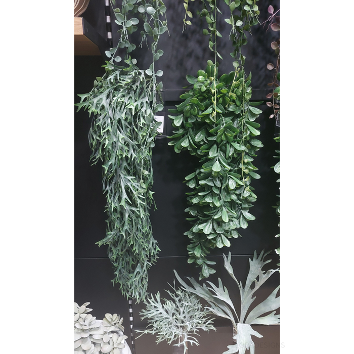 Fern Staghorn Hanging Bush Grey Green 81cm Pack of 12