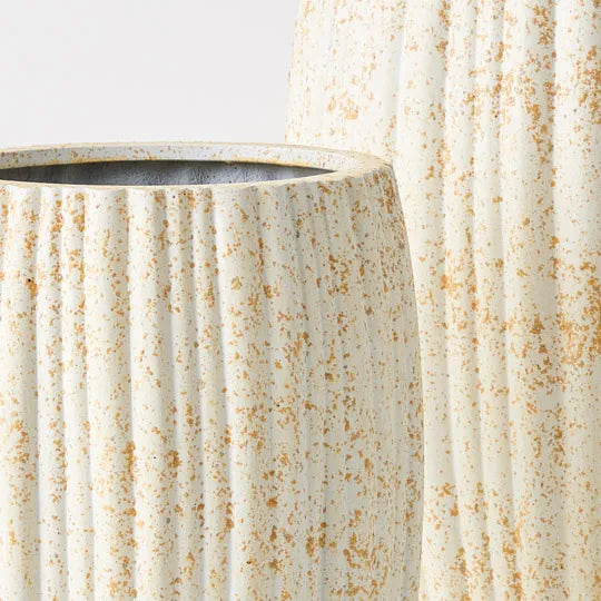 Neptuno Pot Cream Splash Set of Two 70cm