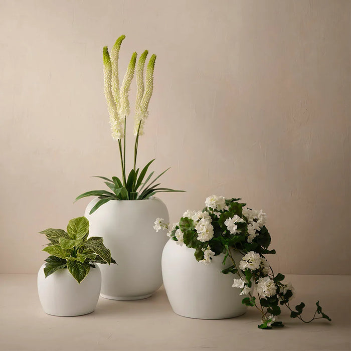 Solveig Pot  - White 52cm