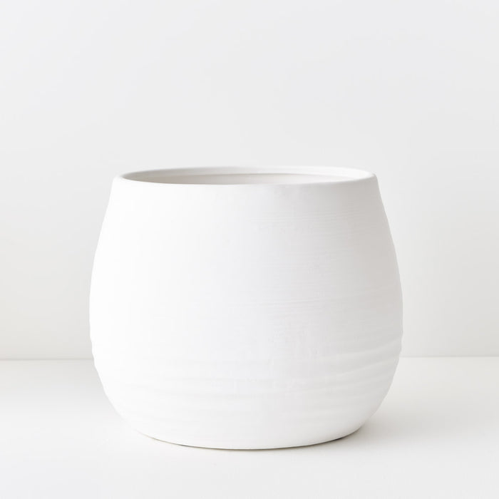 Takala Pot 25cm White Pack of 2