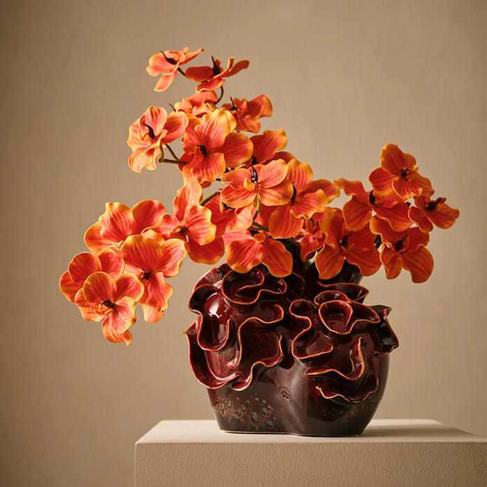 Vanda Orchid 66cm Orange - Pack of 12