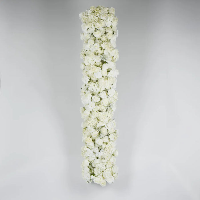 White Rose & Hydrangea Floral Runner