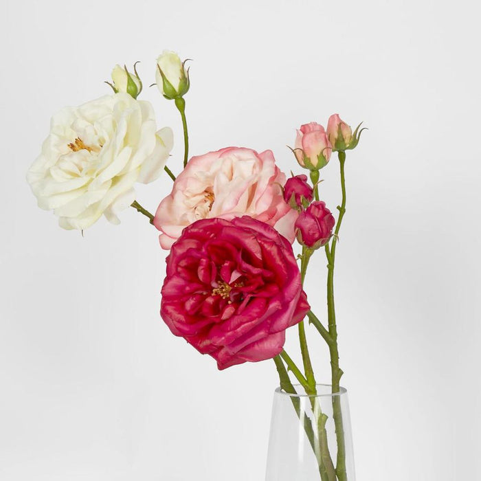 Real Touch Angelina Rose Spray White 59cm - Pack of 8