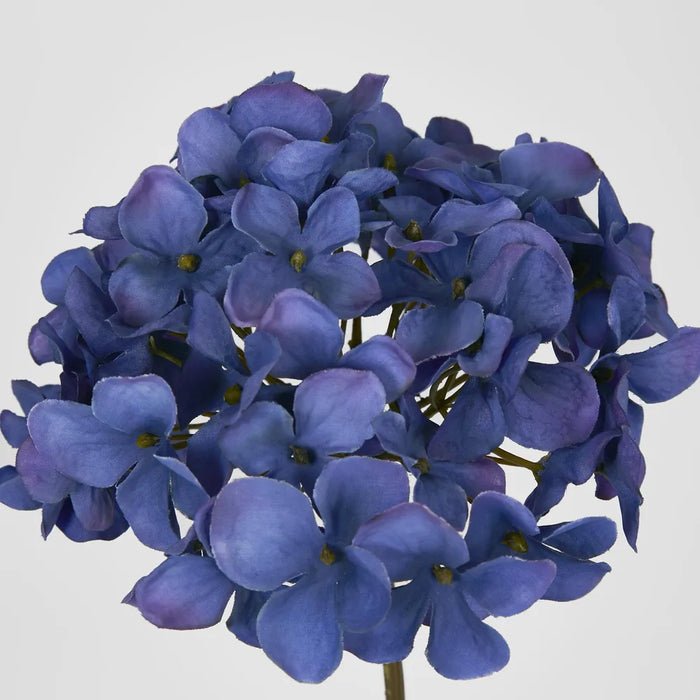 Hydrangea 3 Heads Dark Blue Spray - Pack of 12