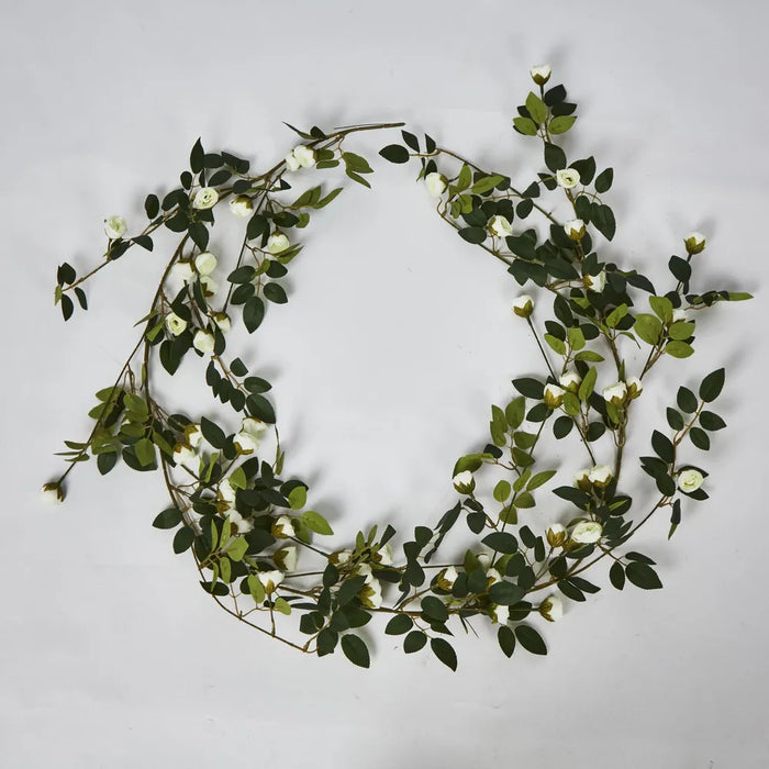 Rose Garland White 170cm Pack of 2