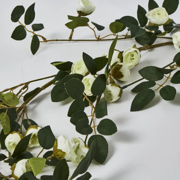Rose Garland White 170cm Pack of 2