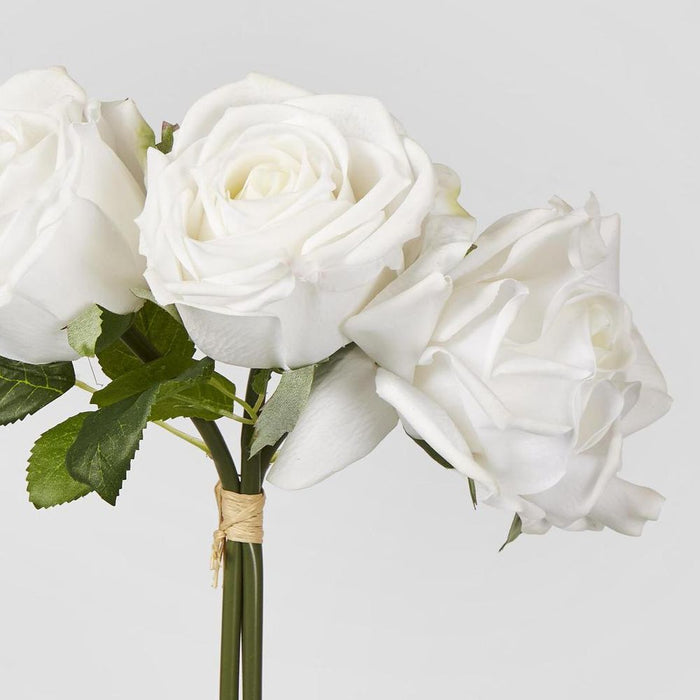 Willow Rose Bunch 29cm White - Pack of 12
