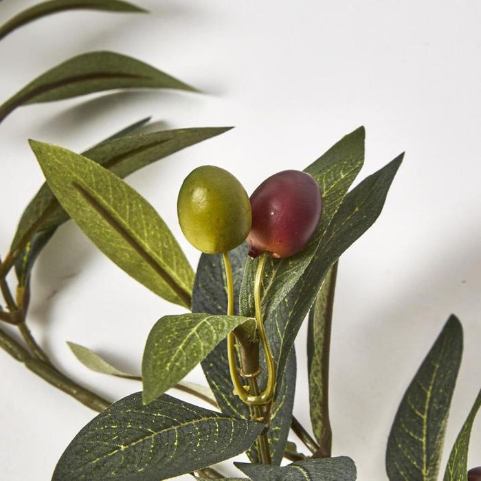 Olive Leaf Garland with Olives Green – Pack of 12