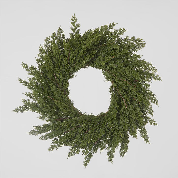 Cedar Pine Wreath Green 65cm