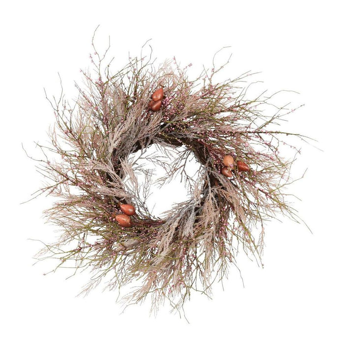 Pluma Wreath Pink 66cm
