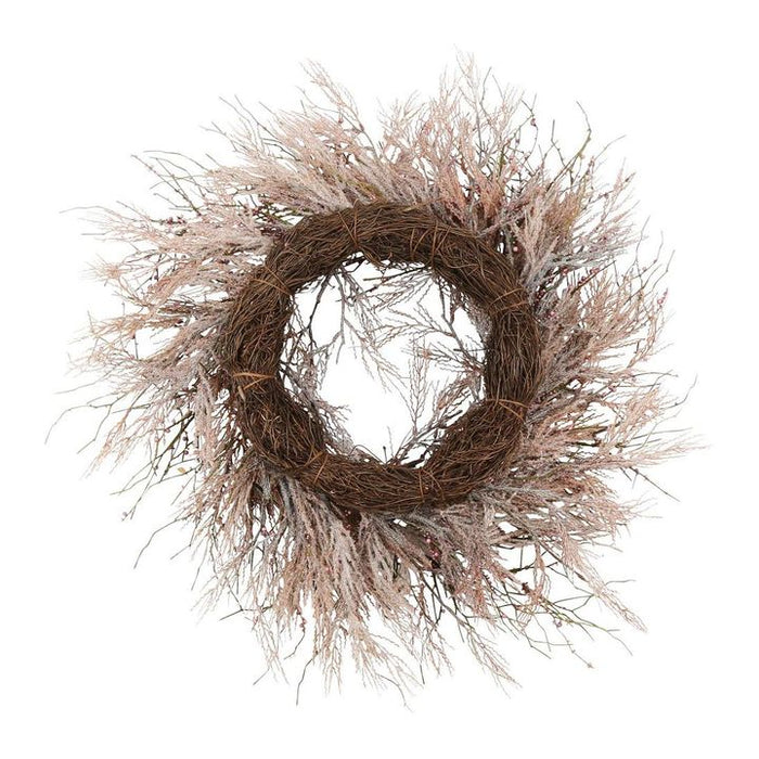 Pluma Wreath Pink 66cm