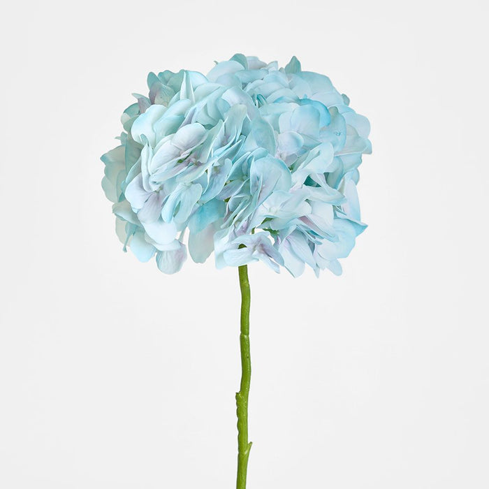 Soft Touch Hydrangea Flower Stem 75cm Blue Light Blue - Pack of 6