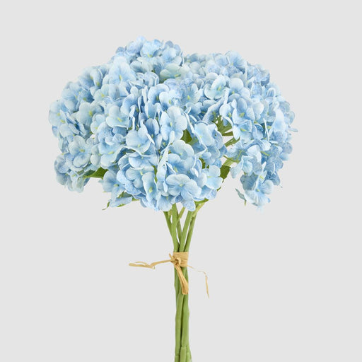 Mini Hydrangea Posy Blue 28cm - Pack of 12