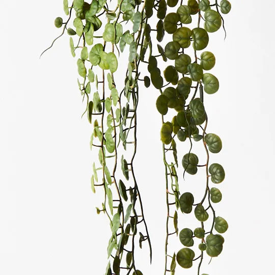 Fern Button Hanging Bush Green 86cm Set of 12