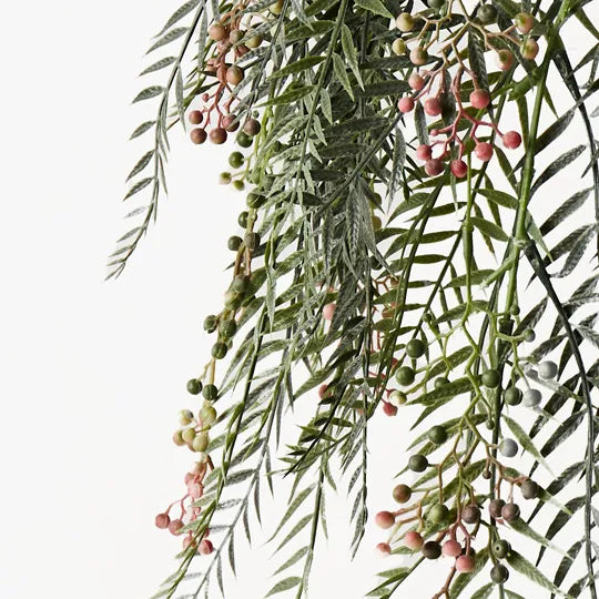 Berry Pepper Hanging Bush Pink Green 59cm Set of 12