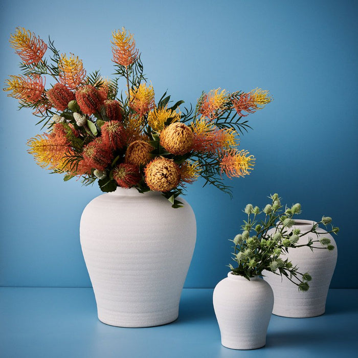 Pot Herama White 27cm x 24cm Pack of 2