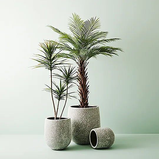 Rok Oskar Grey Pot 55cm - Set of Three