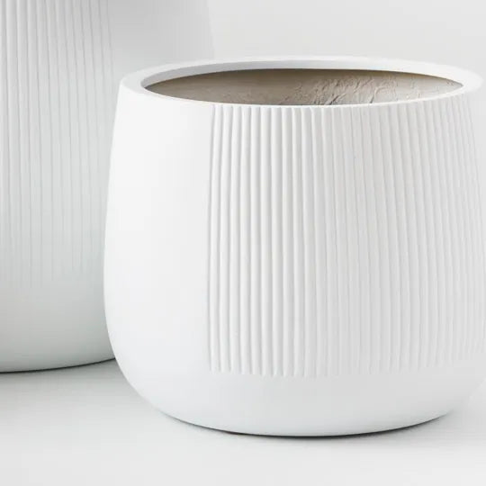 Dune Pedro White Pot 55cm - Set of Three
