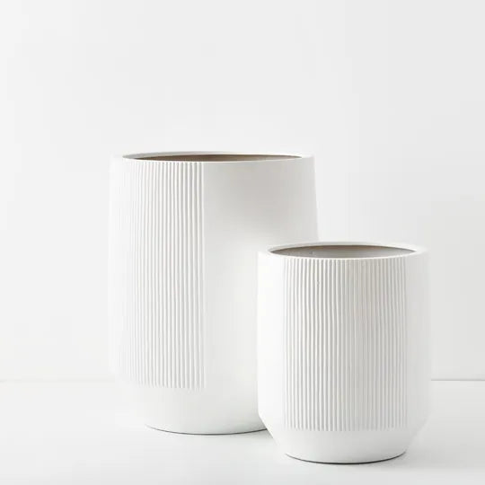 Dune Franco White Pot 70cm - Set of Two