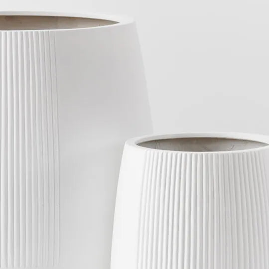 Dune Jethro White Pot 60cm - Set of Two