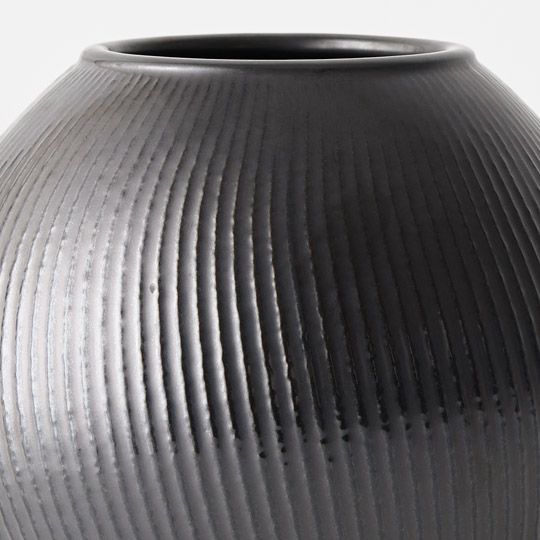 Vase Suki Black 19cm Pack of 2