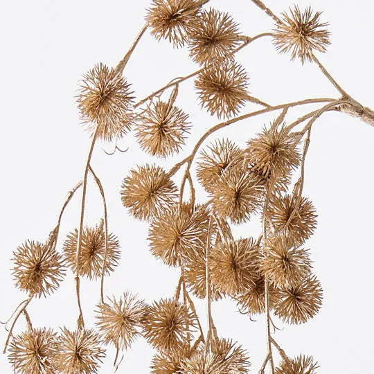 Sycamore Metallic Hanging Bush Champagne  76cm  - Pack of 12