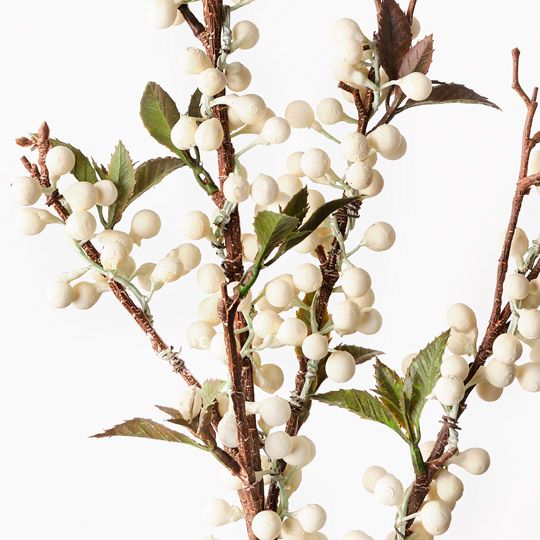 Berry Spray White 96cm Pack of 12