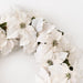Poinsettia Glitter Wreath White 76cm Pack of 2