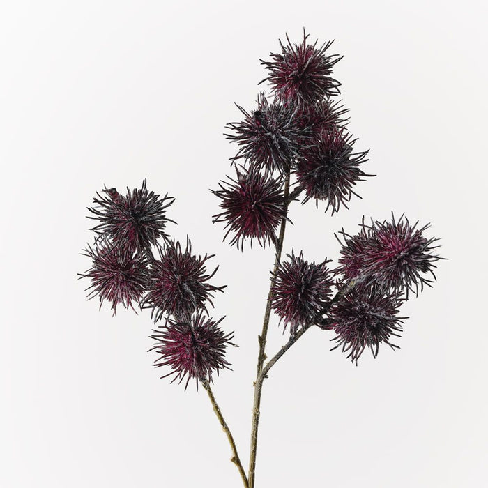 Thistle Globe Spray Plum 68cm Pack of 12