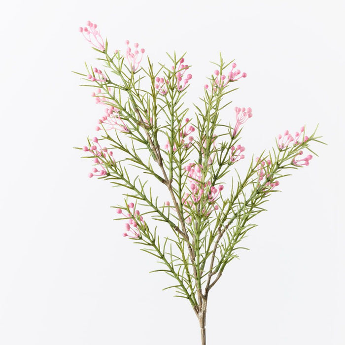 Wax Flower Bud Spray Pink 55cm Pack of 12
