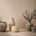Vase Diavolo Limestone 33cm x 19cm Pack of 2
