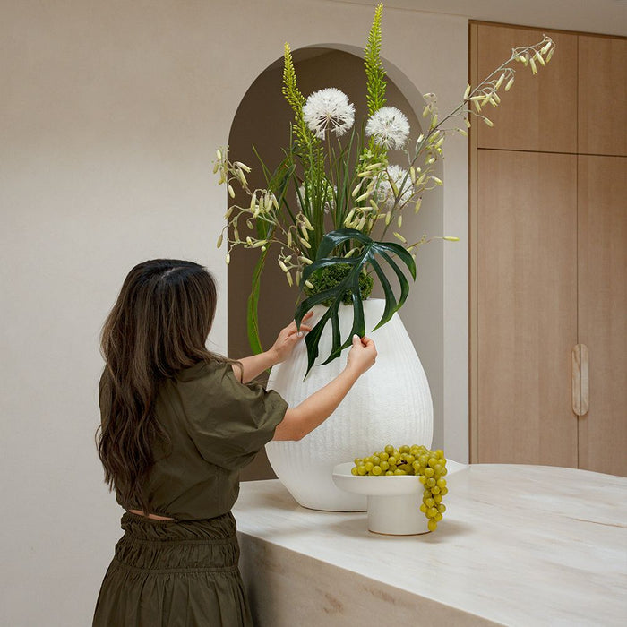 Pot Malano White 56cm