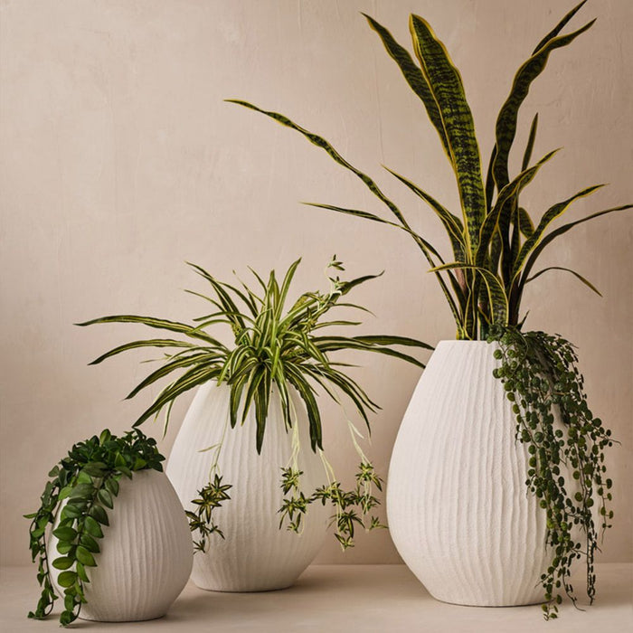 Pot Malano White 56cm